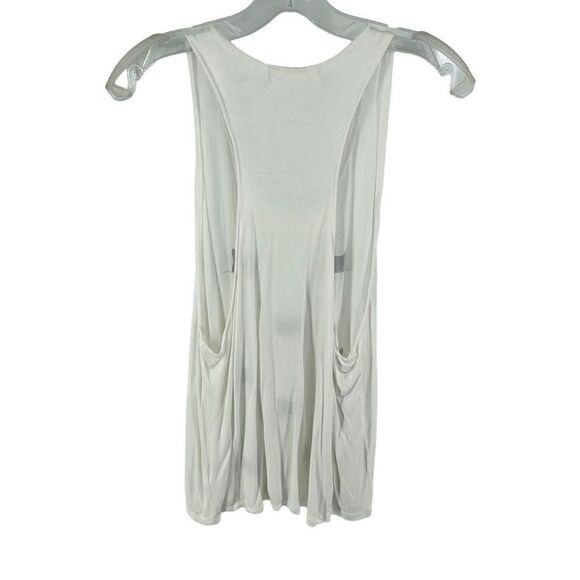 CHRLDR cat face graphic print tank top shirt white black small EUC - Picture 7 of 9